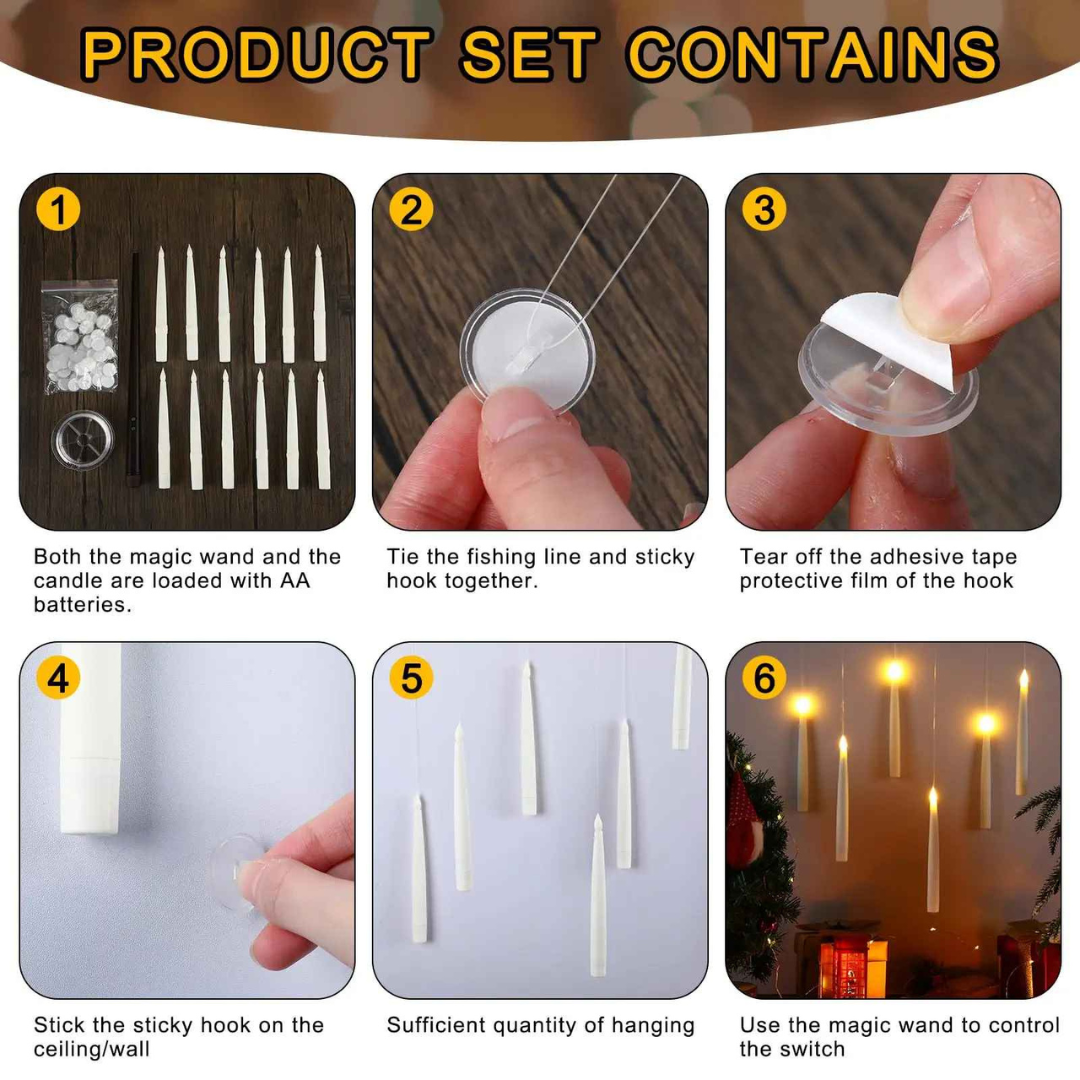 Enchanting Floating LED Candles